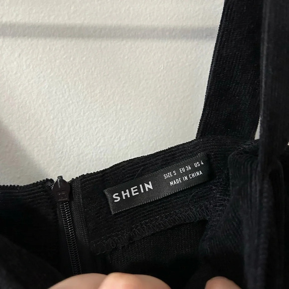 Shein  Black Corduroy Dress - Picture 3 of 3
